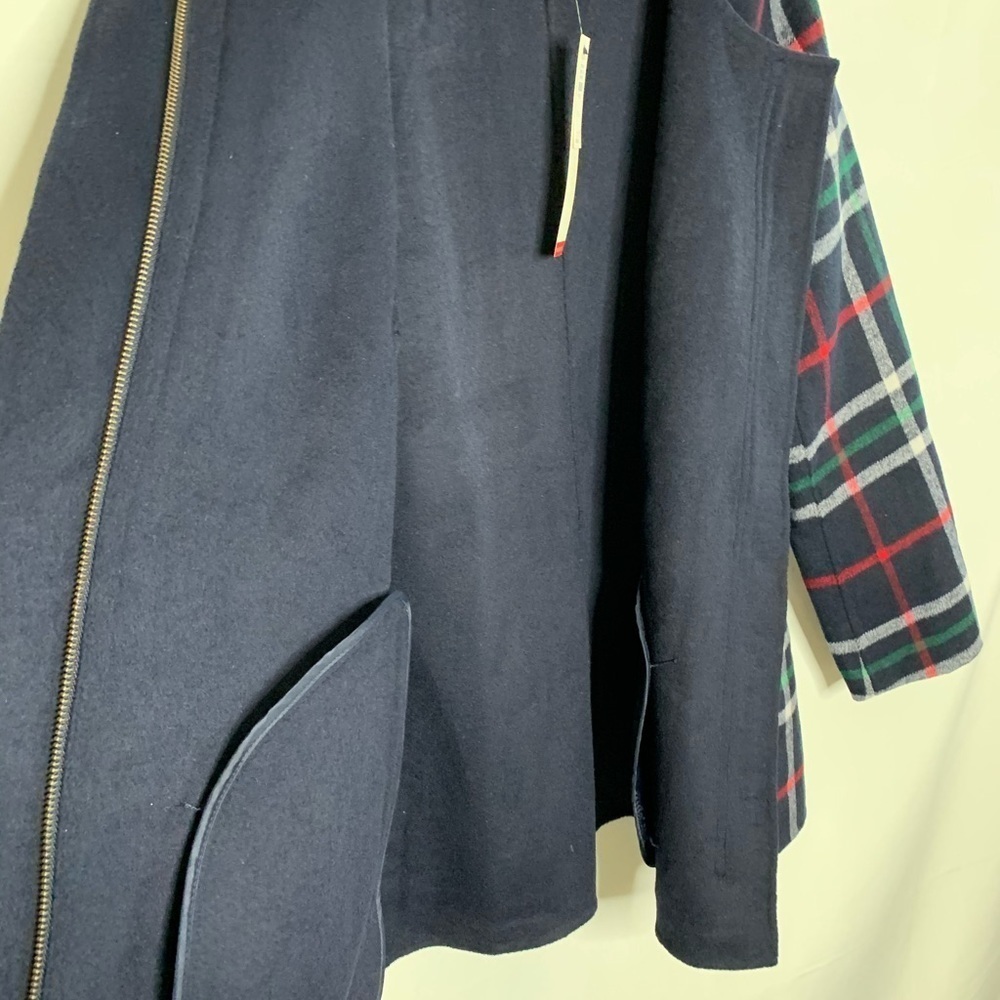 Talbots Double Face Plaid Topper - Picture 12 of 15